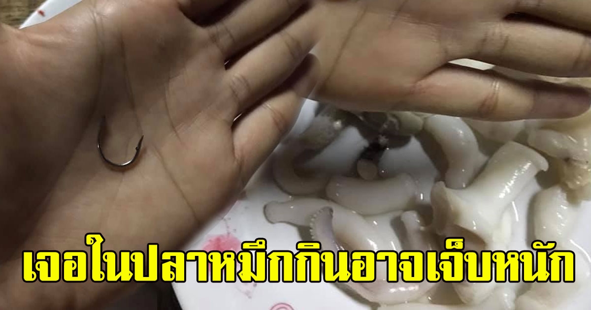สาวเตือน ซื้อปลาหมึกมากิน