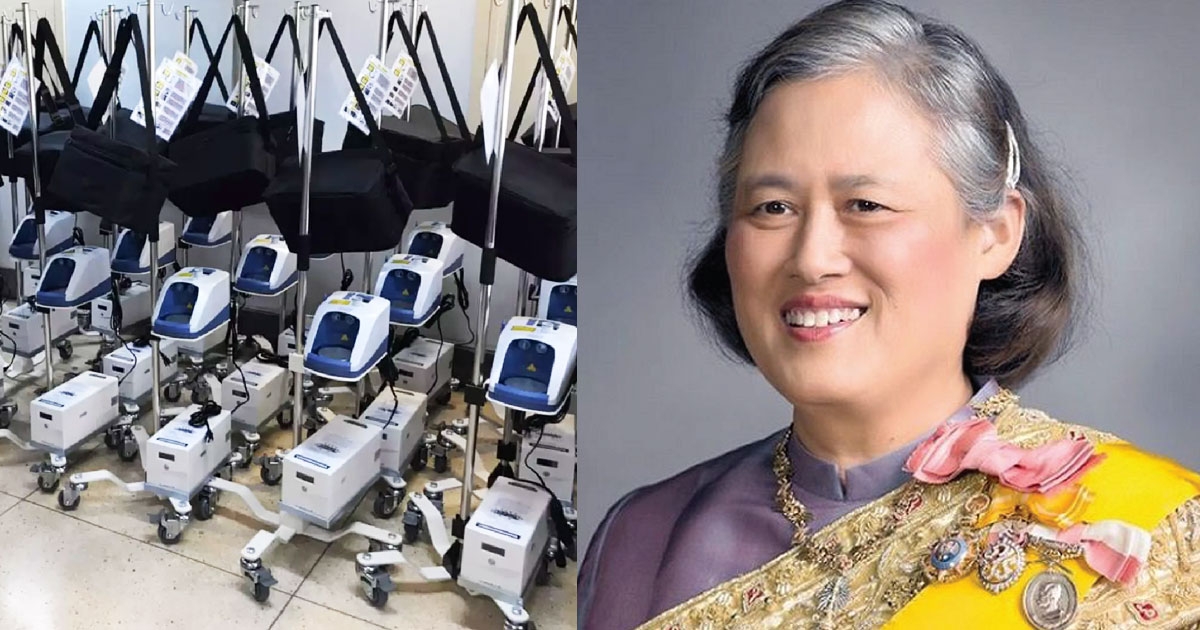 กรมสมเด็จพระเทพฯ พระราชทานเครื่อง Oxygen High Flow 180 เครื่อง