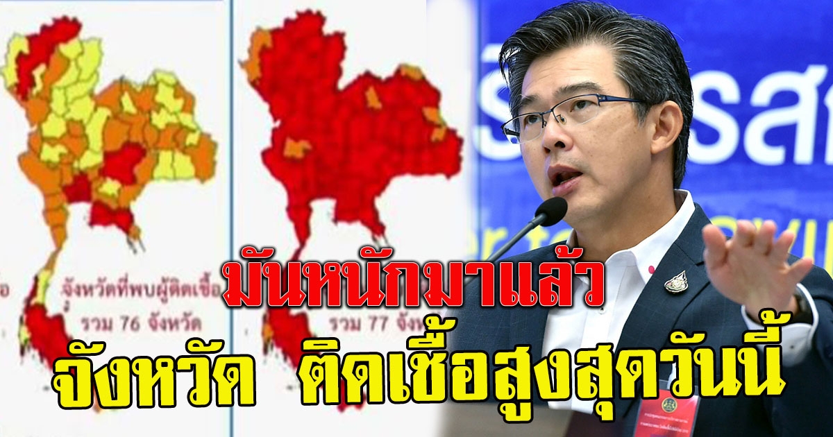 เปิดจังหวัด ติดสูงสุด