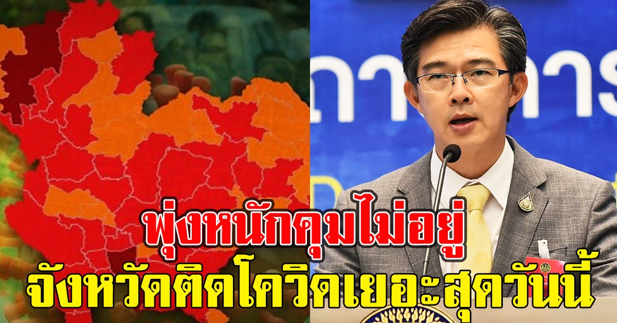 พุ่งหนักคุมไม่อยู่ จังหวัดติดเยอะสุด