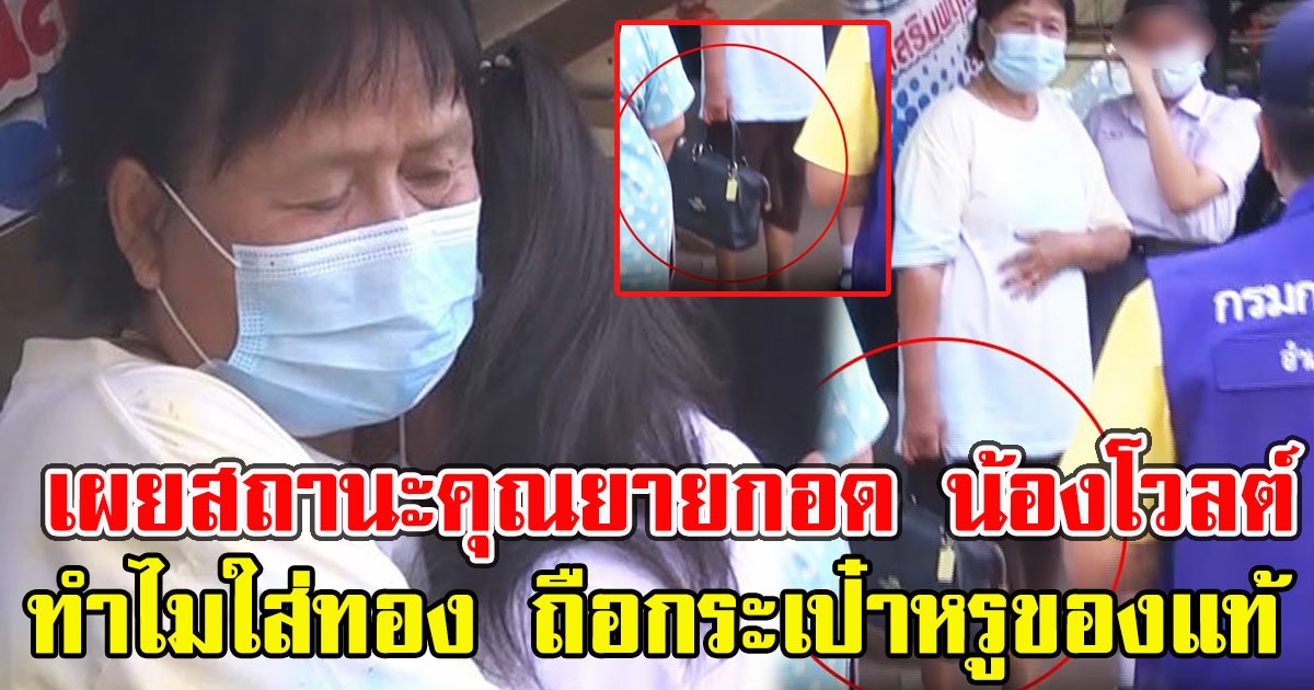 เผยสถานะคุณยายกอด น้องโวลต์ ทำไมใส่ทอง ถือกระเป๋าหรูของแท้