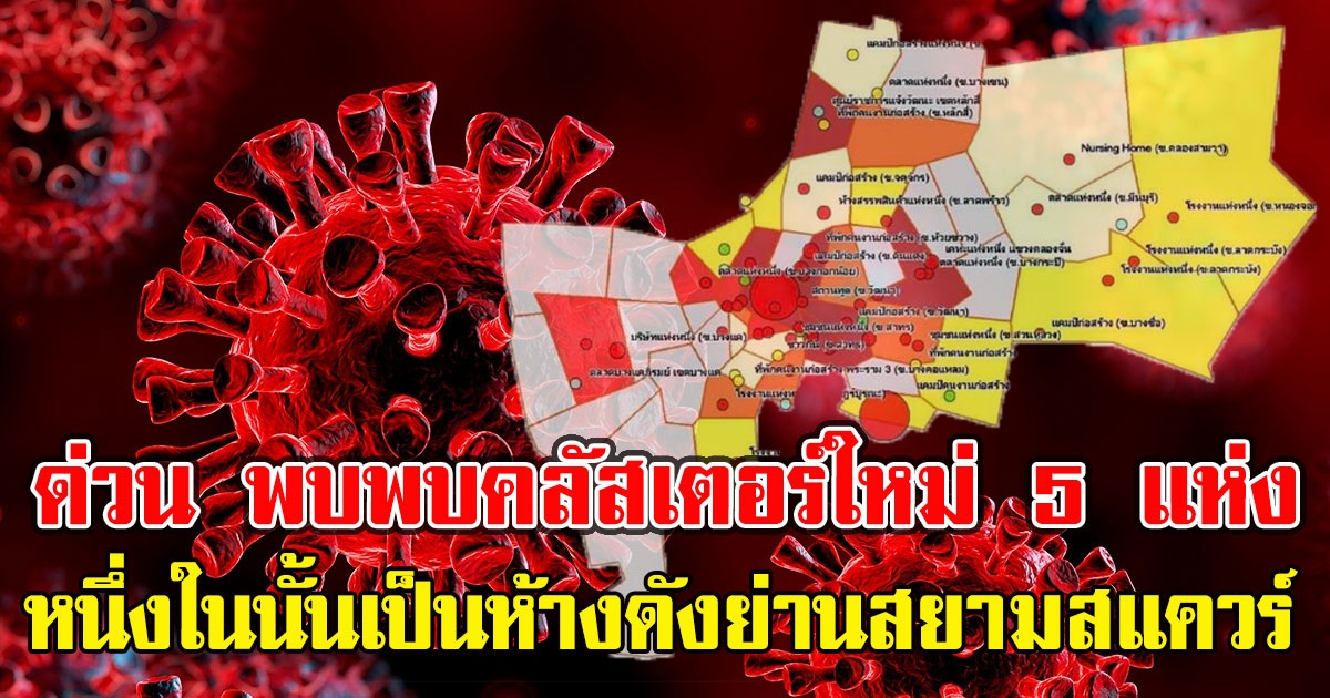 พบพบคลัสเตอร์ใหม่ 5 แห่ง