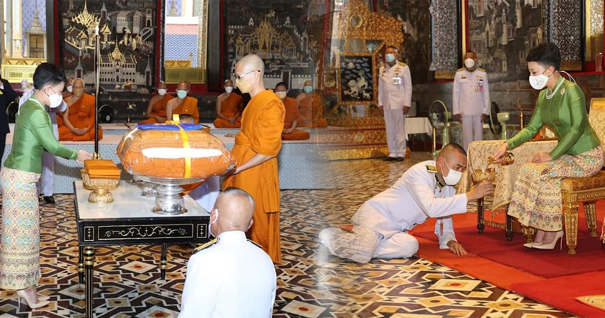 เจ้าฟ้าพัชรกิติยาภาฯ เสด็จแทนพระองค์ในการพระราชพิธีอุปสมบทนาคหลวง