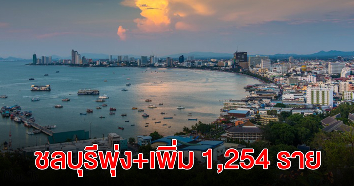 ชลบุรี ติดเชื้อเพิ่มอีก 1,254 ราย