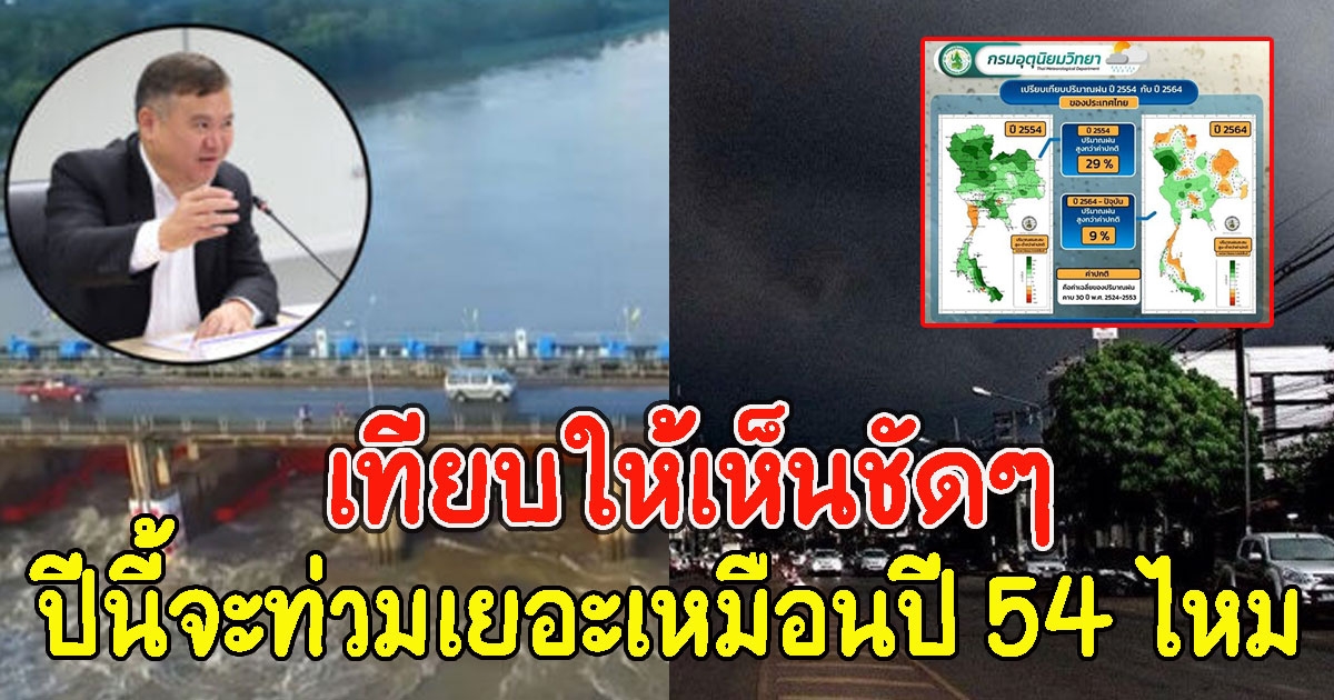 กรมอุตุฯ เปิดสถิติเทียบ