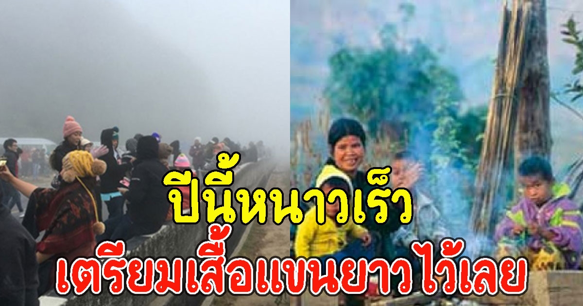 เตรียมเสื้อแขนยาวไว้เลย ปีนี้หนาวเร็ว พยากรณ์อากาศ 7 วันข้างหน้า