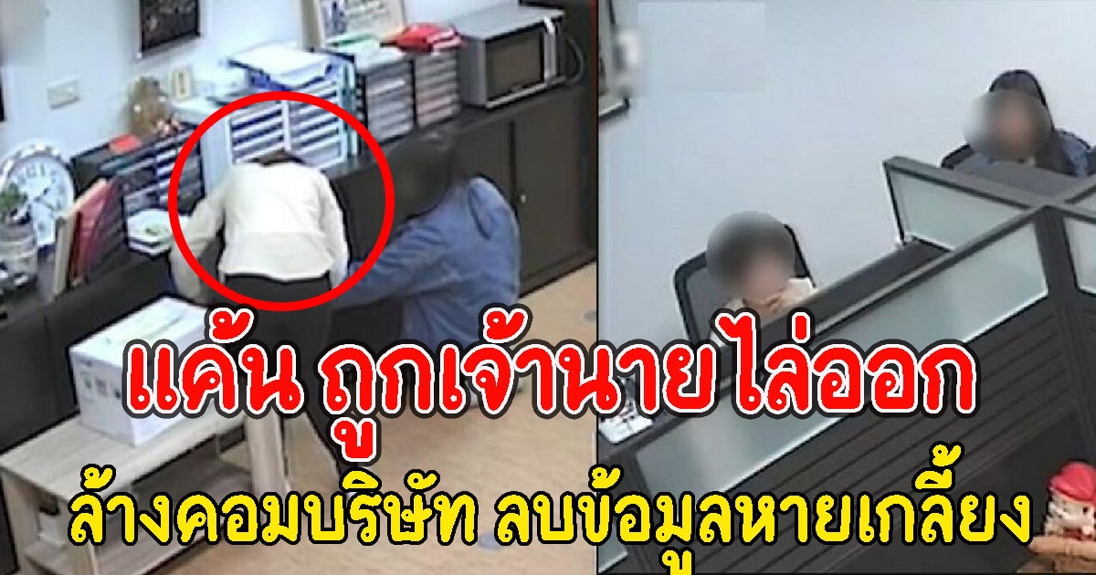 สาวแค้น ถูกเจ้านายไล่ออก จัดการล้างคอมบริษัท ลบข้อมูลหายเกลี้ยง