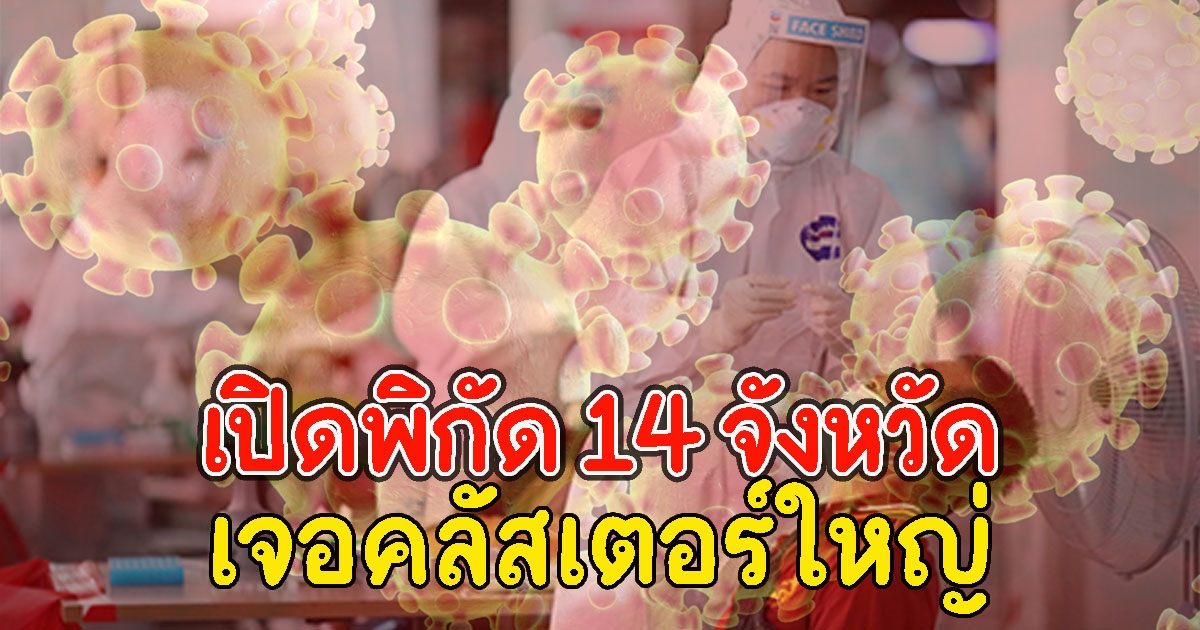 ศบค. เปิดพิกัด 14 จังหวัดที่เจอคลัสเตอร์CVเพียบ