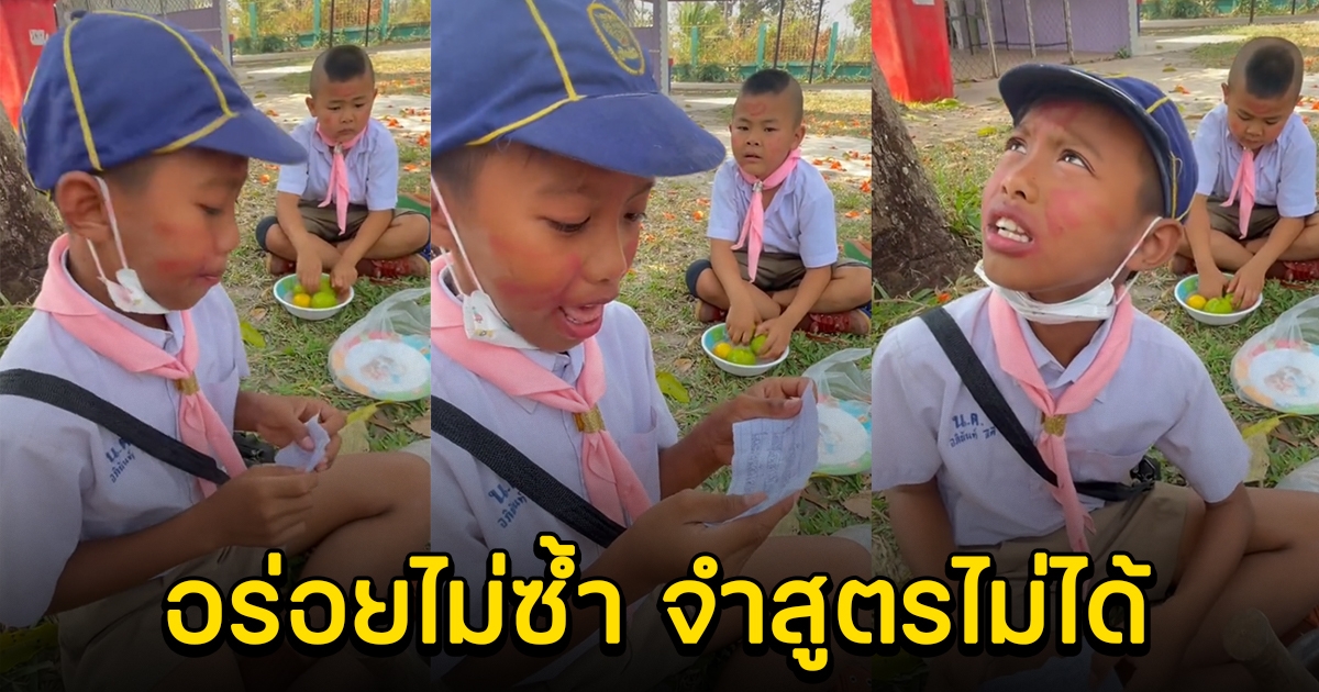 ลูกเสือทำส้มตำ แต่จำสูตรไม่ได้