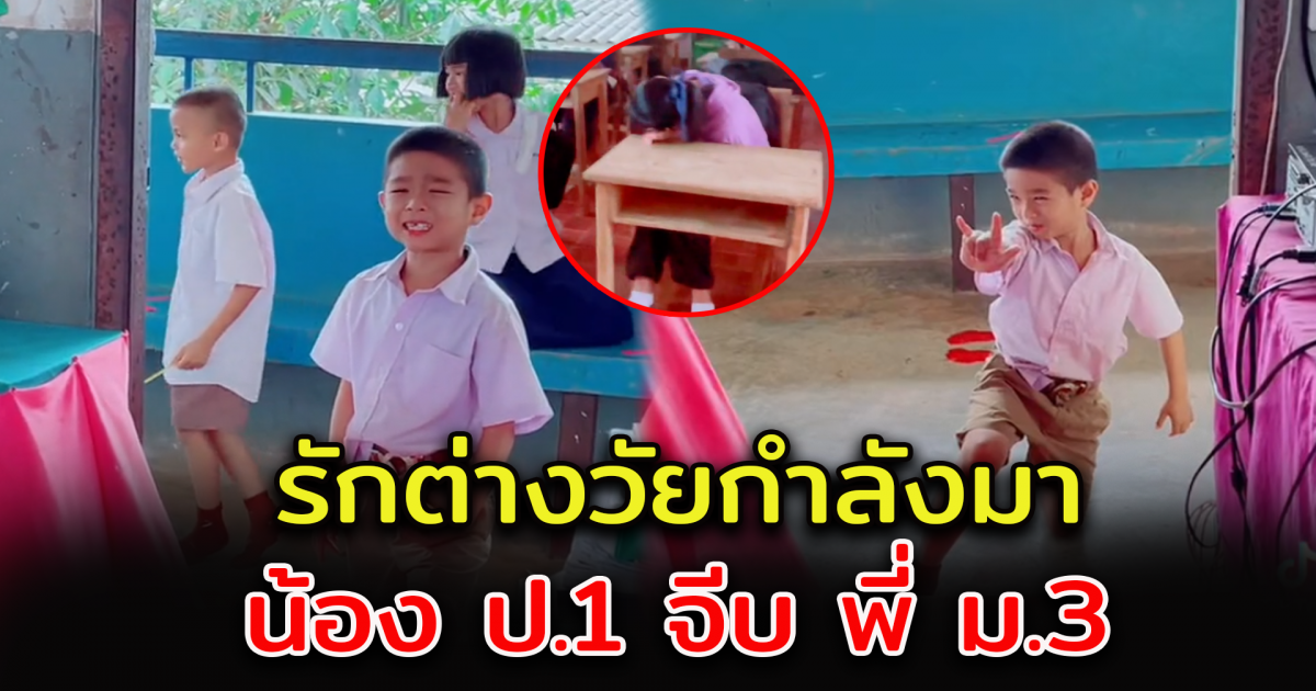 น้อง ป.1 แอบชอบพี่ ม.3