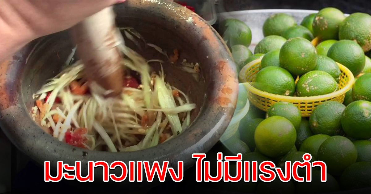 แม่ค้าส้มตำโอด มะนาวแพง ไม่มีแรงตำ