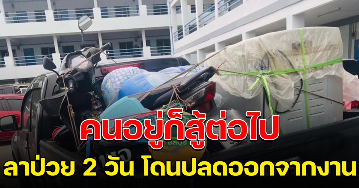 สาวโรงงาน ต้องขนของกลับบ้านเกิด