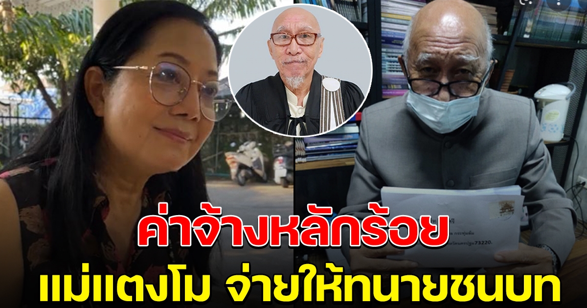 เปิดค่าจ้าง ที่แม่แตงโม ยอมจ่าย ให้ทนายชนบท