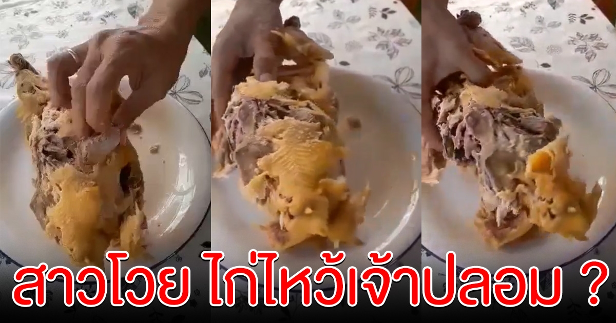 สาวโวย ได้ไก่ไหว้เจ้าปลอม คนแห่คอมเมนต์ ไม่ใช่อย่างที่คิด