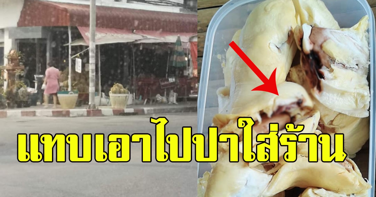 สาวเดือด ยอมจ่ายเงินเป็นพันซื้อ ทุเรียน 2 ลูก