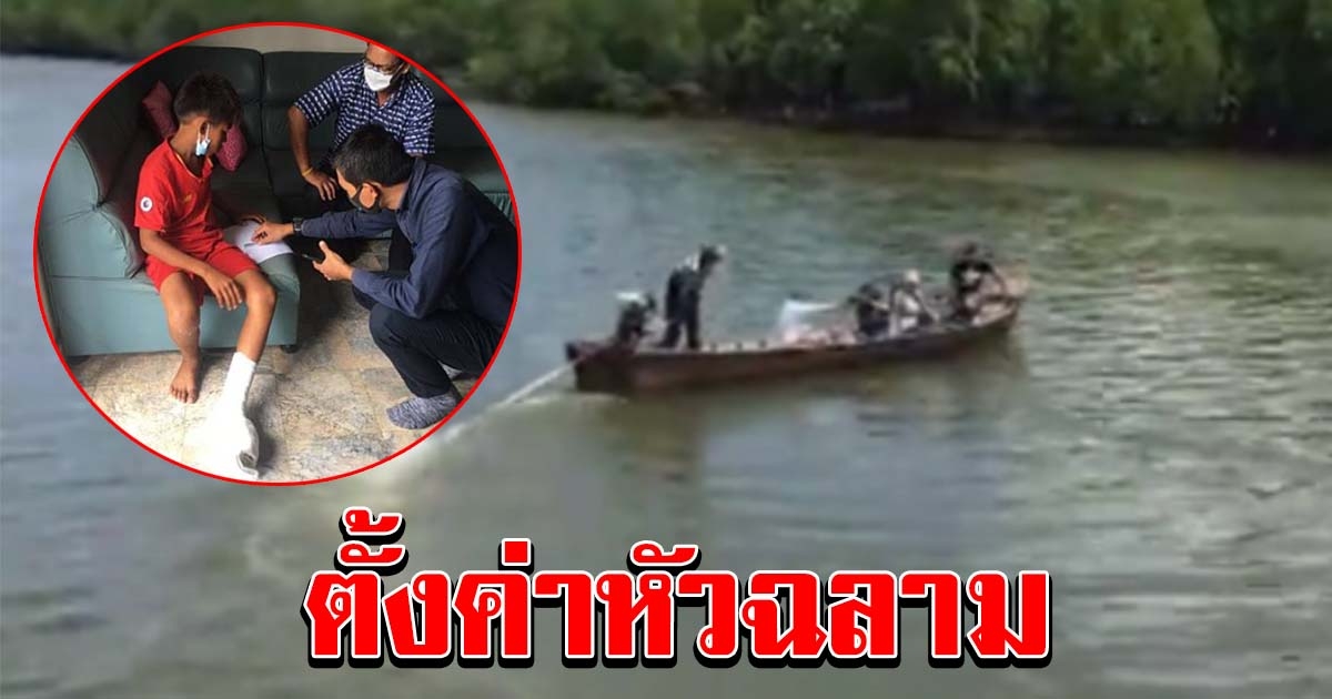 ตั้งค่าหัวล่าฉลาม หลังโผล่ขย้ำเท้าเด็กเย็บ 50 เข็ม