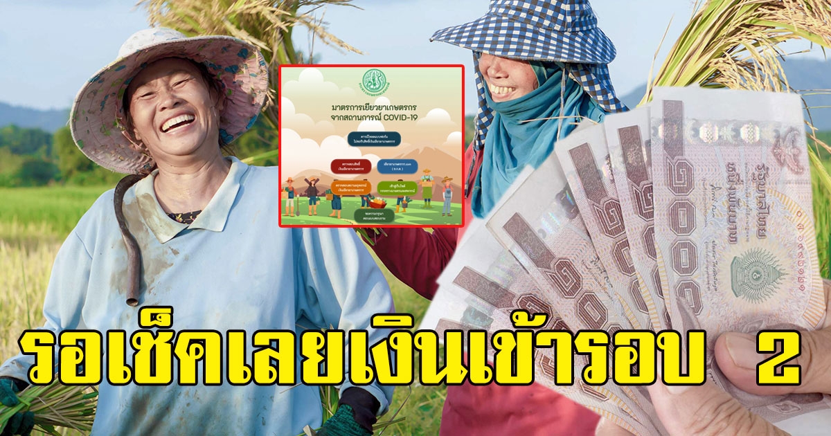 รอเช็กยอดได้เลย ทยอยโอนเงินเกษตรกร เดือนที่ 2 เริ่ม 15 มิ.ย.นี้