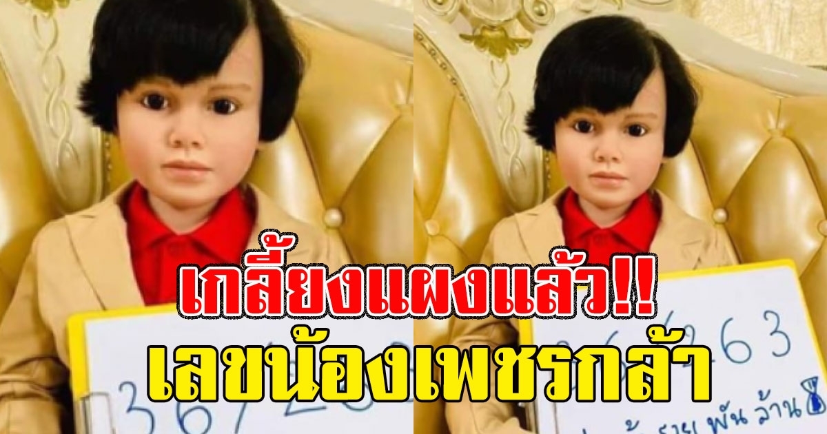 ให้มาแล้ว เลขน้องเพชรกล้า 16 มิถุนานี้ มาแน่