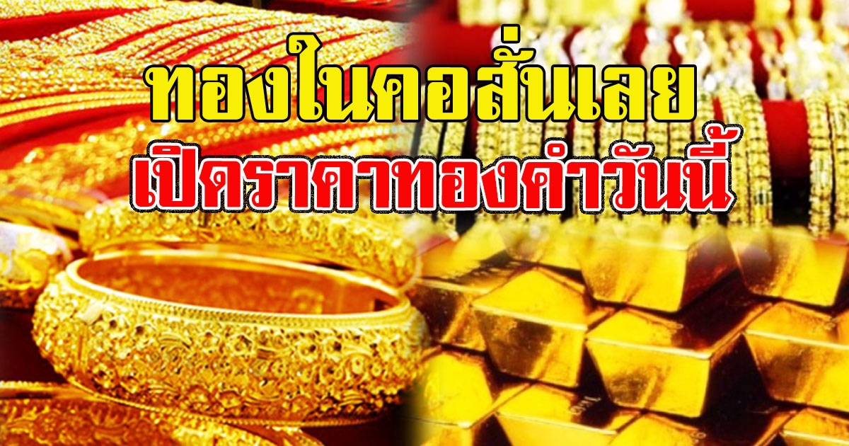 ทองในคอสั่นเลย เปิดราคาทองคำวันนี้ ตลาดปรับขึ้นต่อเนื่อง