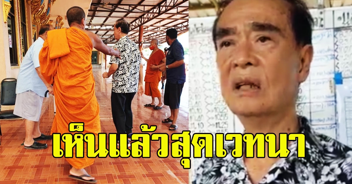 วินาที เด่น ดอกประดู่ เดินหิวโซ เข้ามาในวัด ขอข้าวพระกิน