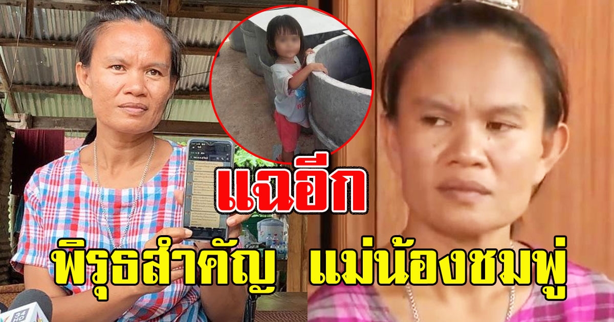 แฉอีก พิรุธสำคัญ แม่น้องชมพู่