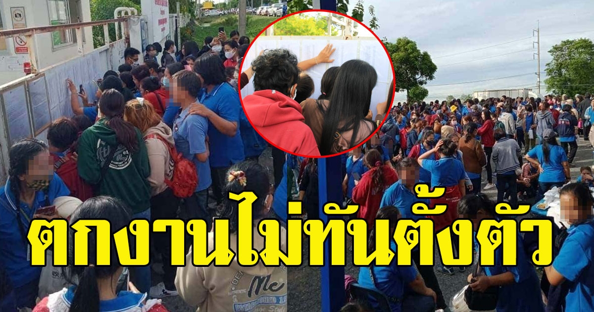 ถึงกับทรุด พนักงานโรงงานดัง 800 ชีวิต ถูกเลิกจ้าง แปะรายชื่อคนไม่ได้ไปต่อ