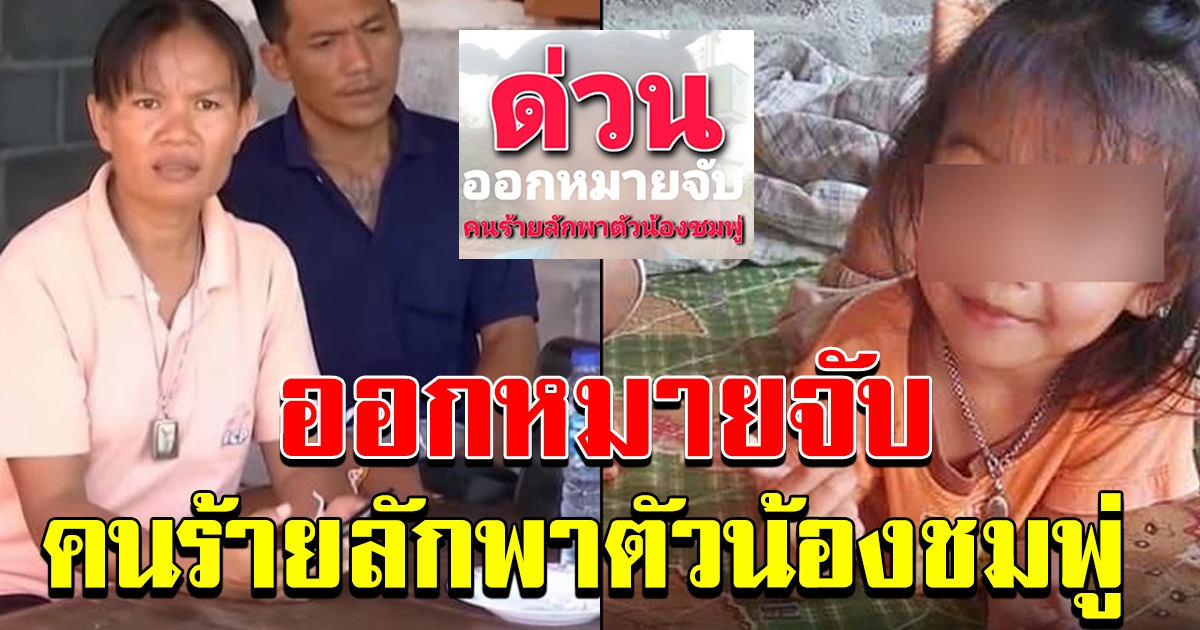 ด่วน เพจดังเผย ตำรวจออกหมายจับ คนร้ายลักพาตัวน้องชมพู่