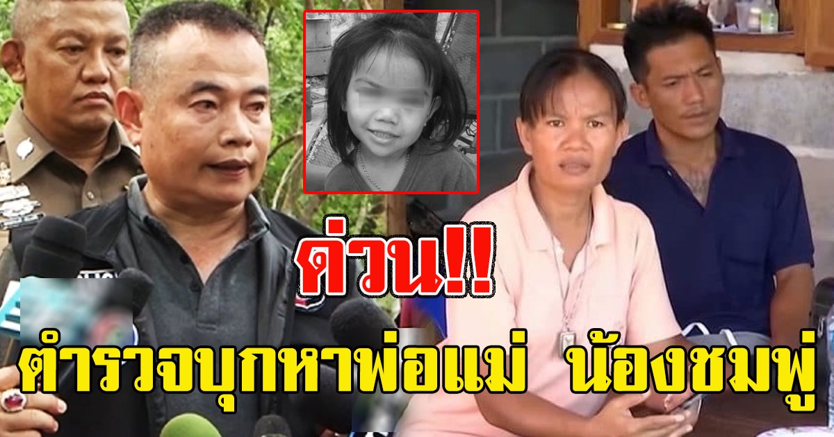 ด่วน ตำรวจบุก หาพ่อแม่ น้องชมพู่