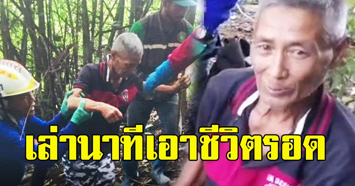 เจอตัวแล้วลุงวัย 67 หลงป่า นาน 5 วัน เล่านาทีเอาชีวิตรอด