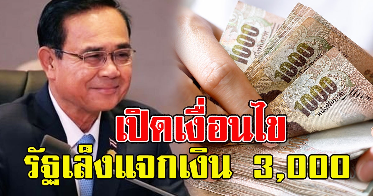 เช็กด่วน เปิดเงื่อนไข รัฐเล็งแจกเงิน 3000 ใช้จ่ายผ่านแอปฯ เริ่มตุลาคมนี้