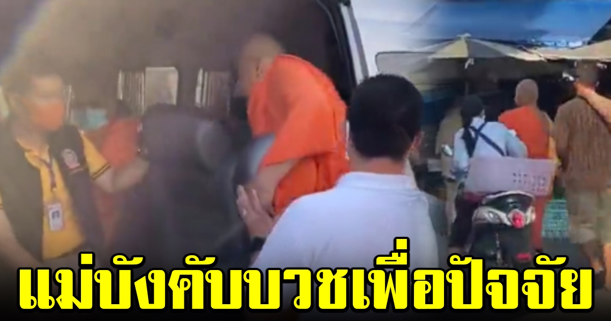 จับพระยืนบิณฑบาต เณรน้อยโอด แม่บังคับบวชหาปัจจัย