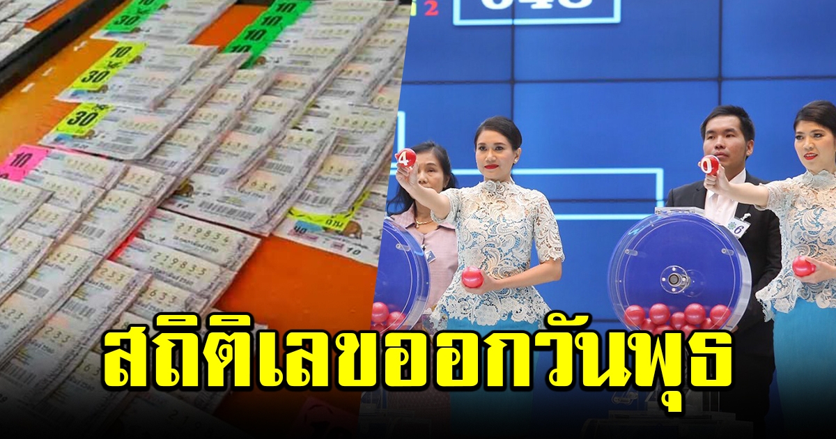 ฮือฮา ส่องสถิติ เลขออกวันพุธ