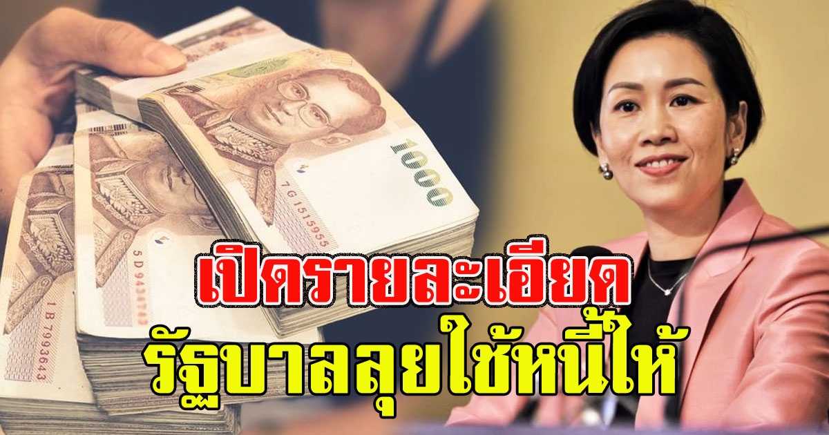 เปิดรายละเอียด รัฐบาลลุยใช้หนี้ให้ ใครมีสิทธิ์บ้าง เช็กเลย