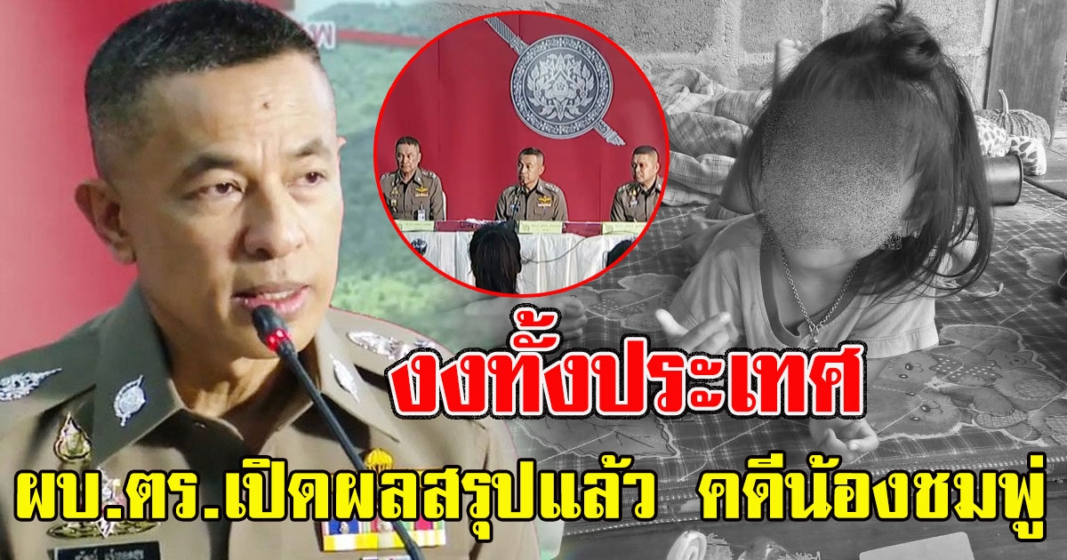 ผบ.ตร.เปิดผลสรุปแล้ว คดีน้องชมพู่
