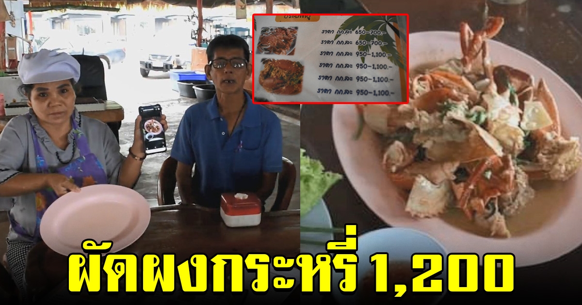 ร้านโต้กลับ ปมผัดผงกะหรี่จานละ 1,200