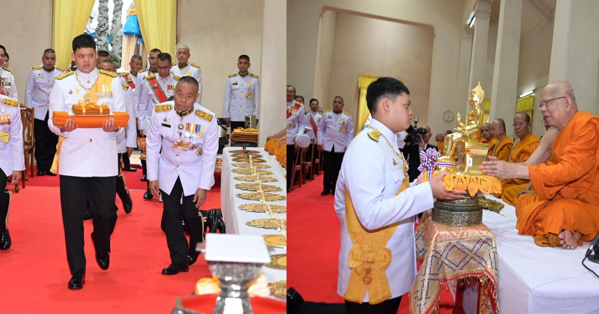 เจ้าฟ้าทีปังกรรัศมีโชติฯ เสด็จแทนพระองค์ ถวายผ้าพระกฐินวัดพระปฐมเจดีย์