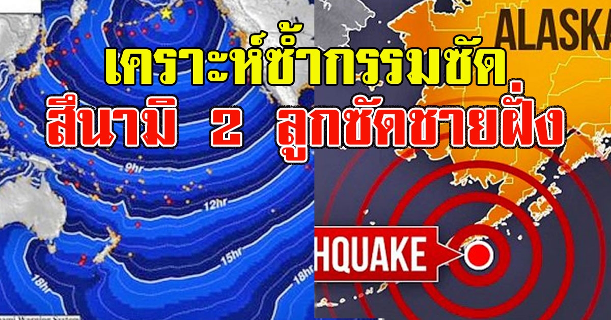 เคราะห์ซ้ำกรรมซัด สึนามิ 2 ลูกซัดชายฝั่ง หลังเกิดแผ่นดินไหว