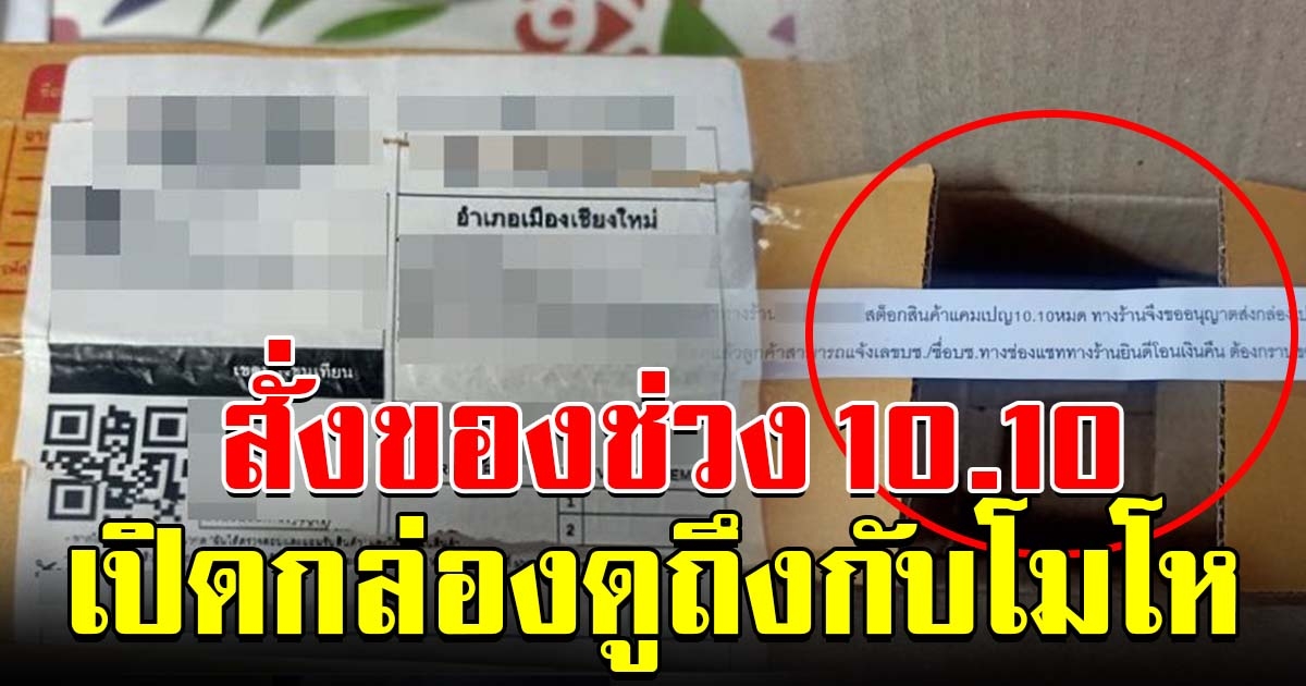 สาวสุดเซ็ง สั่งของช่วงโปร 10.10