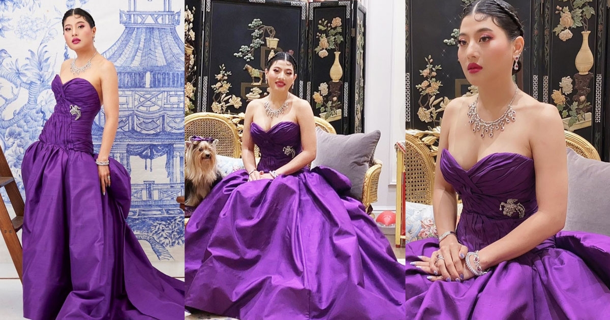 เจ้าฟ้าสิริวัณณวรี ฉลองพระองค์ทรงออกแบบ ชุดผ้าไหมไทย ศิลปาชีพ