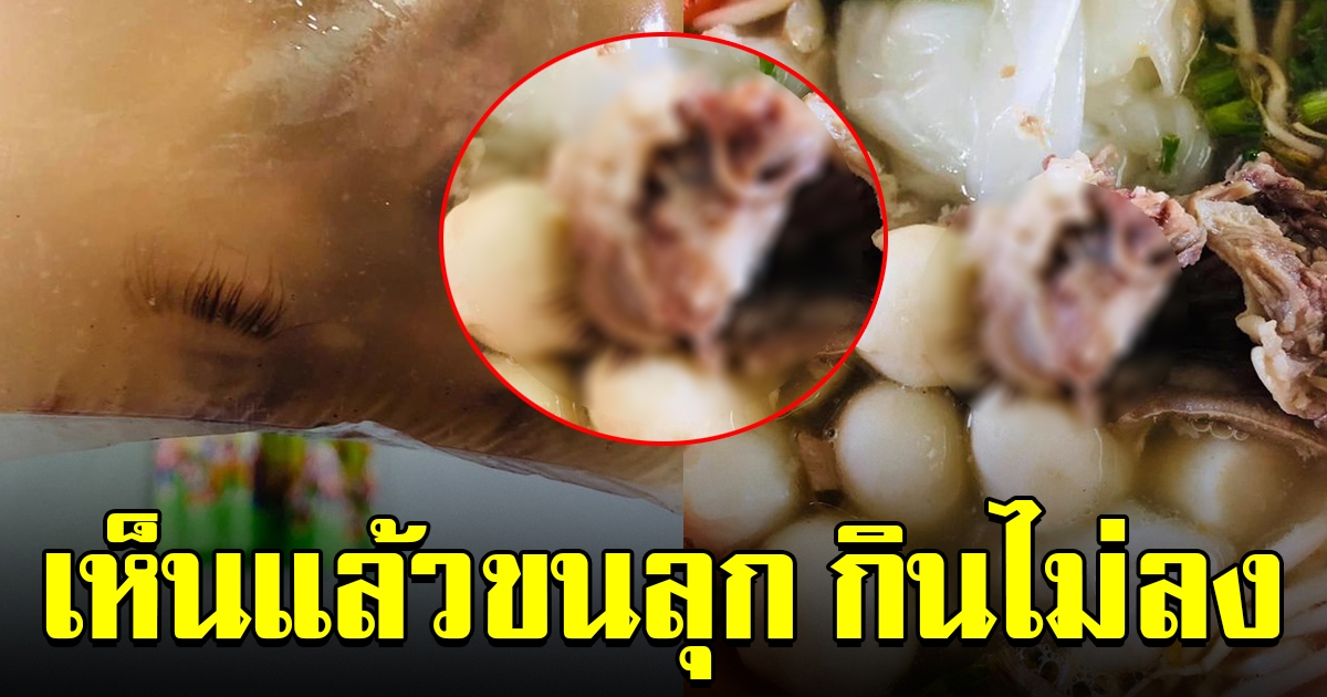 หนุ่มซื้อต้มเล้งมากิน พอเทใส่ถ้วย ถึงกับขนลุก เป็นใครก็กินไม่ลง