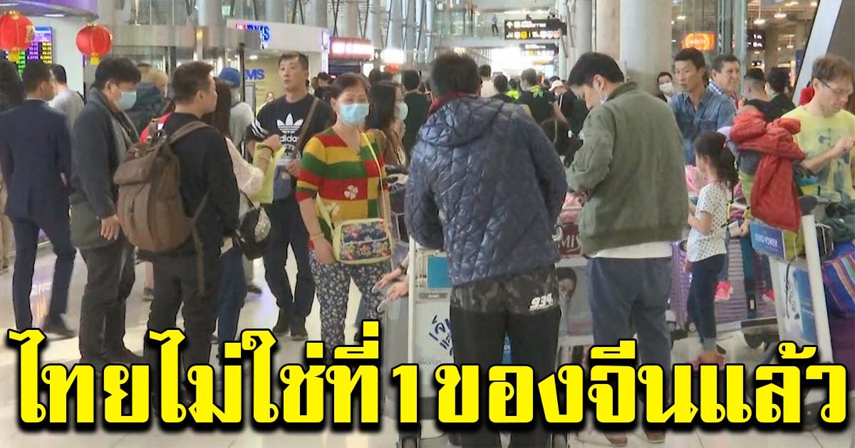 ไทยไม่ใช่จุดหมายอันดับ 1 ของนักท่องเที่ยวจีนอีกแล้ว