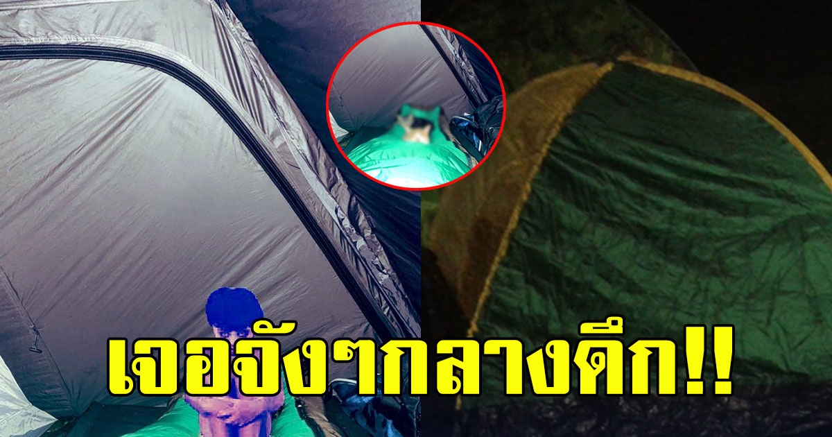 หนุ่มกางเต็นท์กลางดึกสะดุ้งตื่นรู้สึกหนักเหมือนโดนอำ รวบรวมความกล้าลืมตาดู
