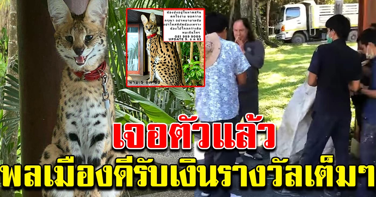 เจอแล้ว เจ้าเจูลี่ พร้อมเผยจำนวนเงินรางวัล ที่หนุ่มพลเมืองดีได้รับ