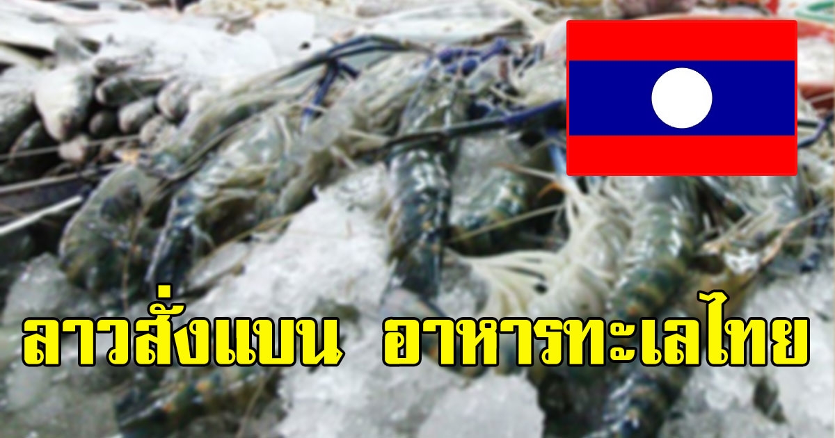 ด่วน ลาวสั่งแบน อาหารทะเลไทย