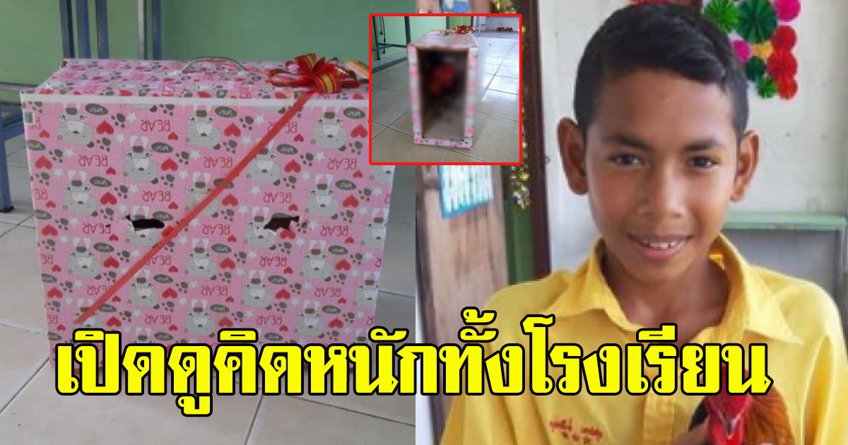 หนุ่มน้อยห่อของขวัญมาจับปีใหม่