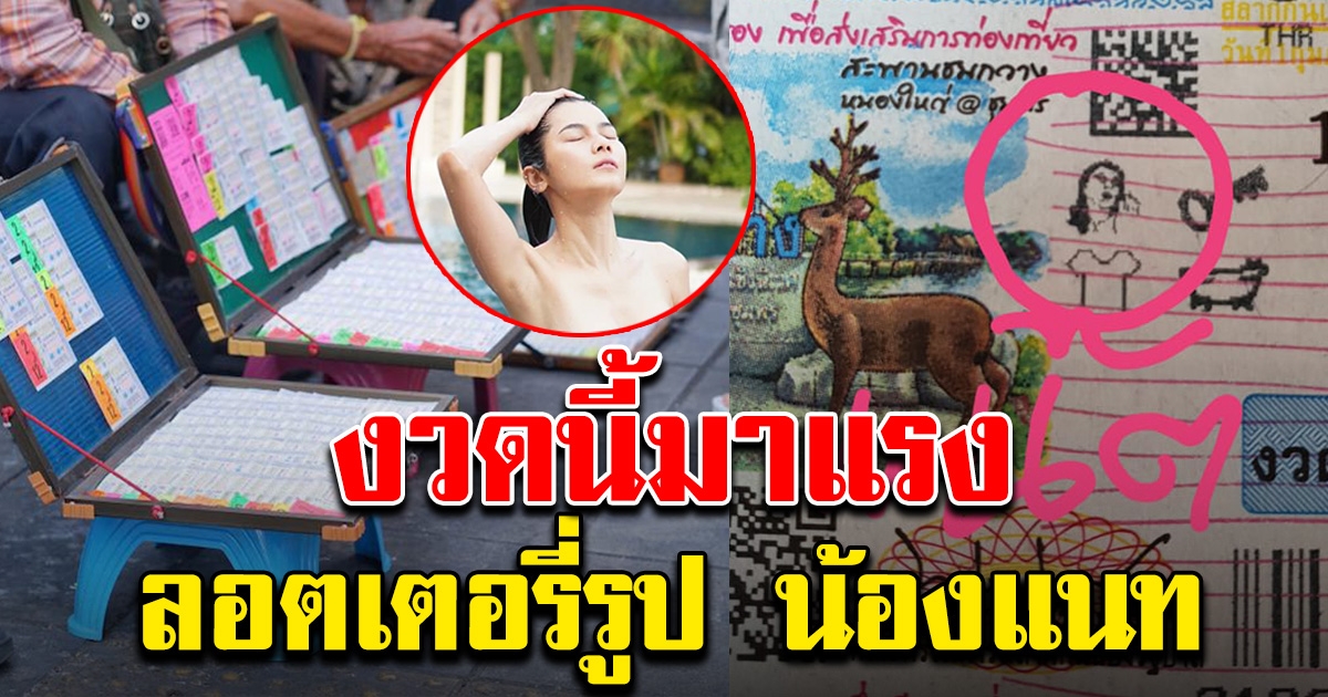 ฮือฮา ลอตเตอรี่ รูปน้องแนท