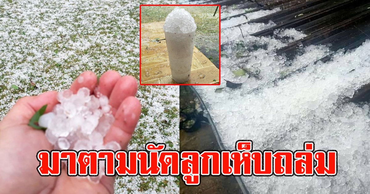 มาตามนัด พายุลูกเห็บกระหน่ำยอดดอยเชียงใหม่