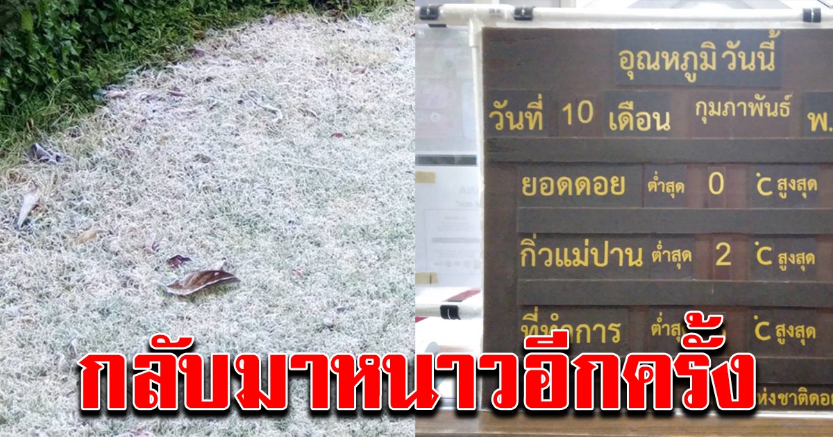 เหนืออากาศหนาว เย็นสุดขีด 0 องศา