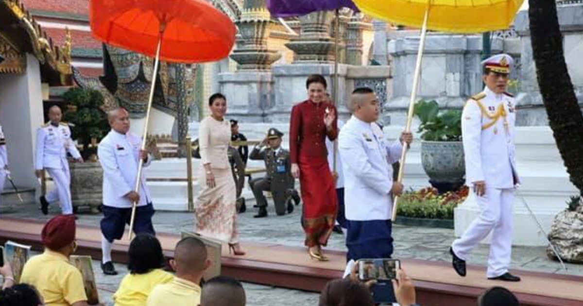 ในหลวง-พระราชินี เสด็จพระราชดำเนินไปในการพระราชพิธี ทรงบำเพ็ญพระราชกุศลมาฆบูชา