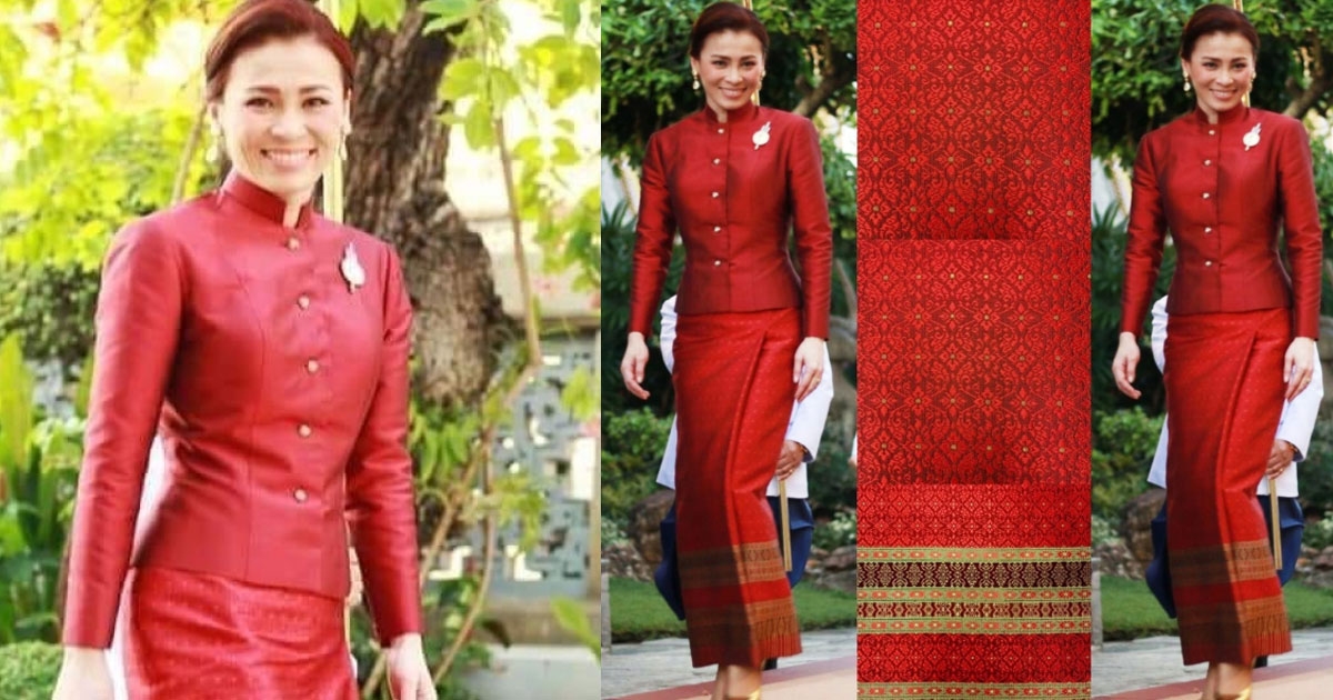 ภาพฉลองพระองค์พระราชินี ในชุดไทยอัมรินทร์สุดงดงาม